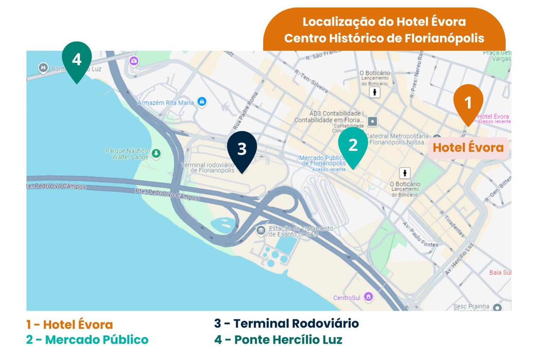 Hotel Evora By Rede Sagres Флорианополис Экстерьер фото